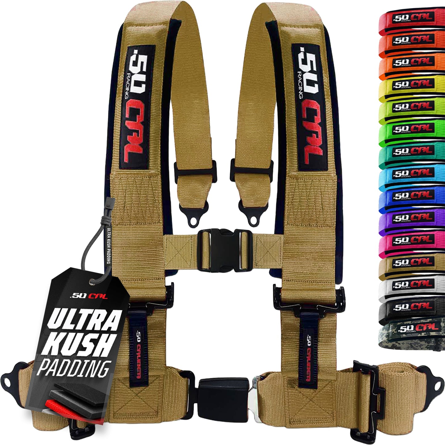 Pro Series 4 point Harness with push button release 2" & 3" available