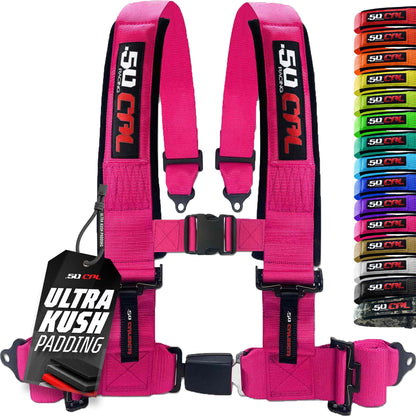 Pro Series 4 point Harness with push button release 2" & 3" available