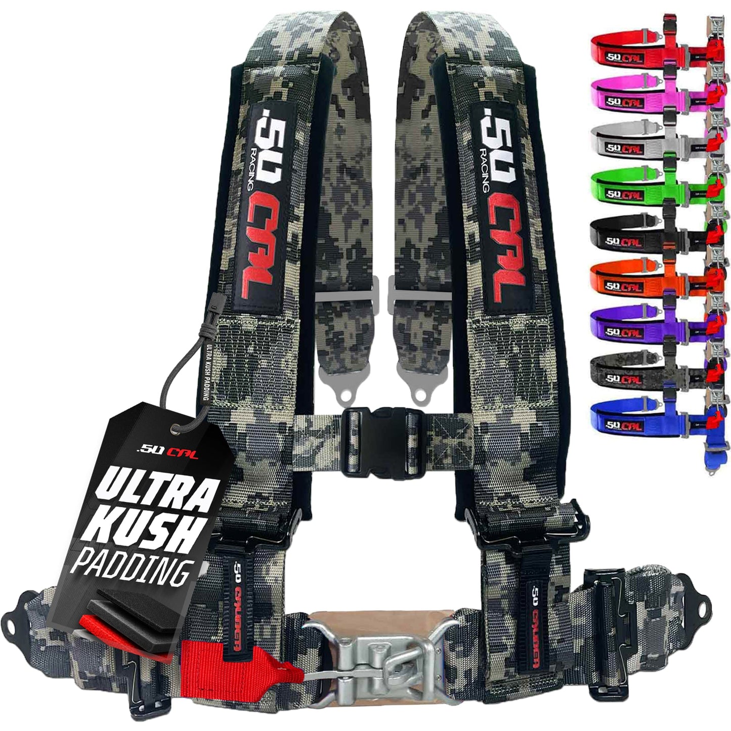 Pro Series 3" 4 point Harness Seat Belt 50 Caliber Racing