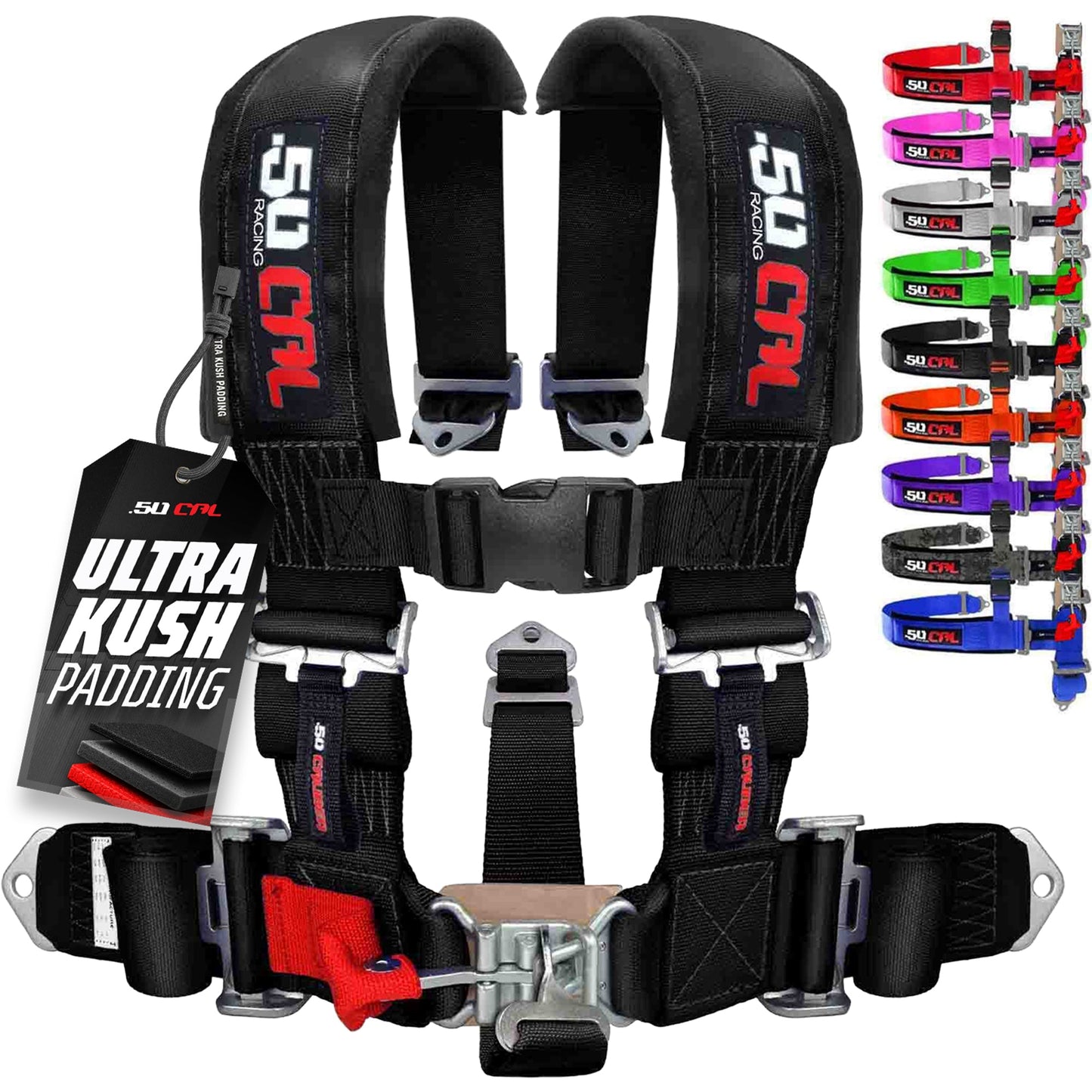 3" 5 Point Racing Harness – Pro Series Race Latch | 50 Caliber Racing