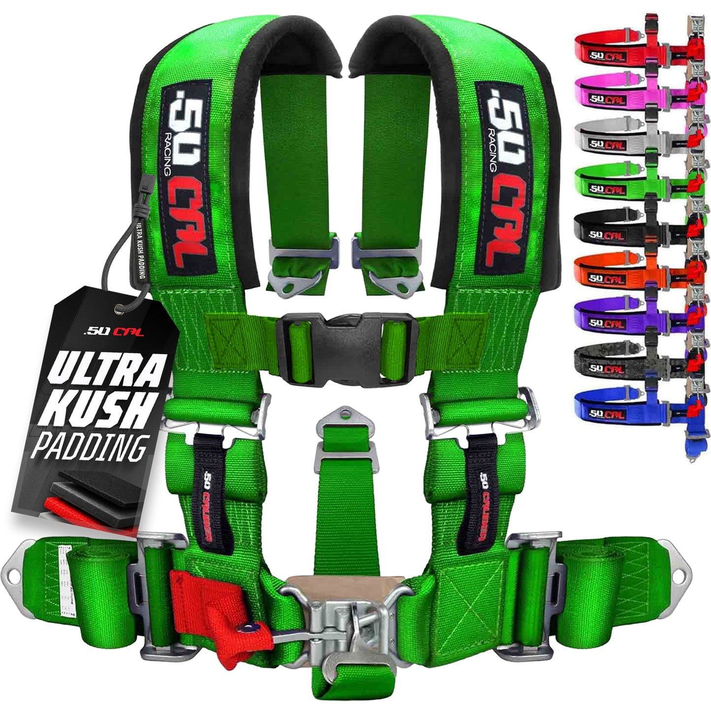 3" 5 Point Racing Harness – Pro Series Race Latch | 50 Caliber Racing
