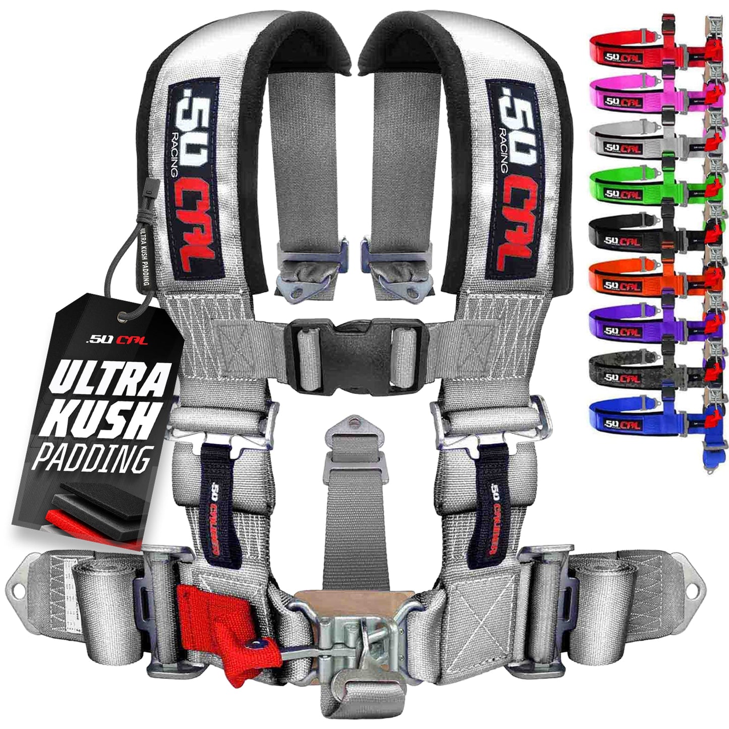 3" 5 Point Racing Harness – Pro Series Race Latch | 50 Caliber Racing