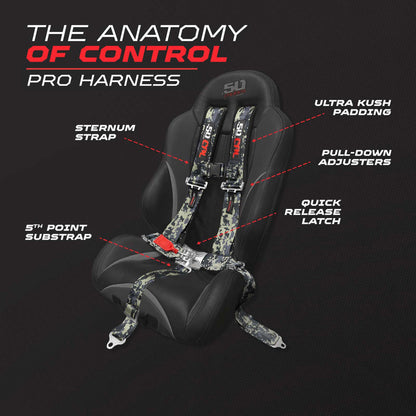3" 5 Point Racing Harness – Pro Series Race Latch | 50 Caliber Racing