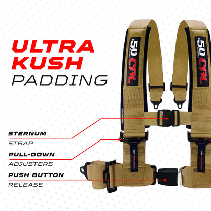 Pro Series 4 point Harness with push button release 2" & 3" available