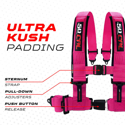 Pro Series 4 point Harness with push button release 2" & 3" available