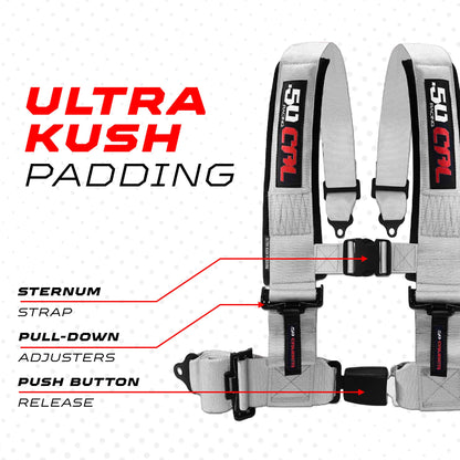 Pro Series 4 point Harness with push button release 2" & 3" available