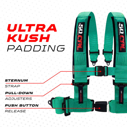 Pro Series 4 point Harness with push button release 2" & 3" available