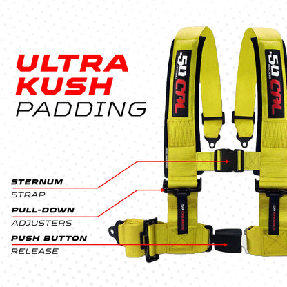 Pro Series 4 point Harness with push button release 2" & 3" available