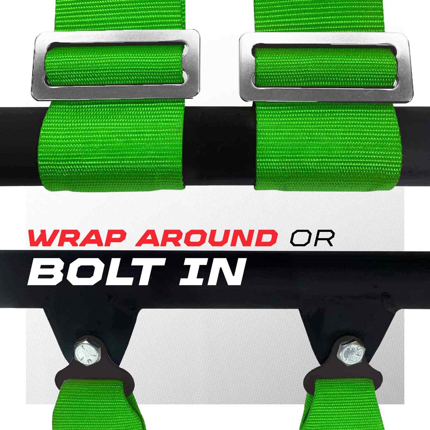 2" 4 Point Racing Harness – Pro Series Race Latch | 50 Caliber Racing