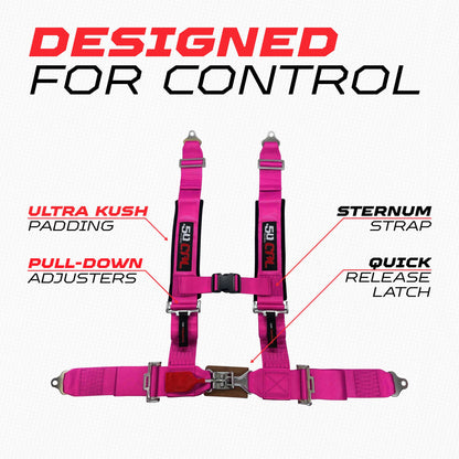 2" 5 Point Racing Harness – Pro Series Race Latch | 50 Caliber Racing