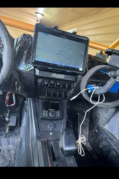 Polaris RZR Pro R Lower Dash Head Unit Mount (2020–2025)