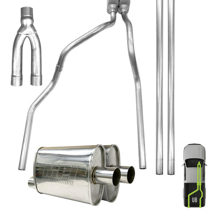 GMC/Chevy, 2012-2018, 6.0L - Stainless - MPI Exhaust Cat-Back Dual Stainless Kits