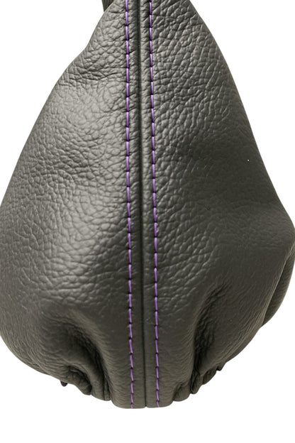 Genuine Leather SHIFT BOOT BLACK RED STITCH for VW Golf Jetta GTI GLI R32 MK5