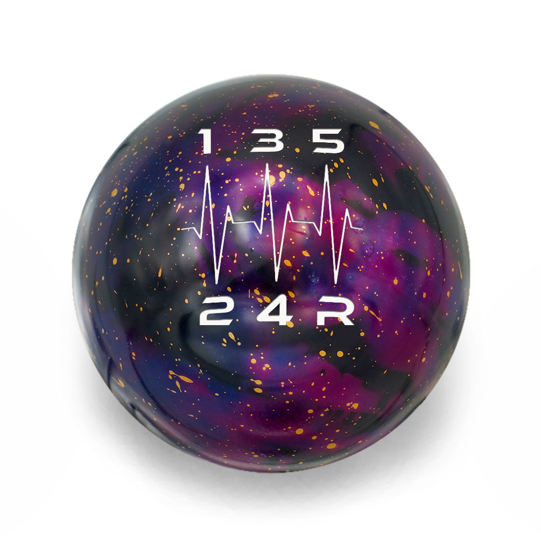Billetworkz Cosmic Space Shift Knob - 5 Speed Heartbeat Engraving for Honda
