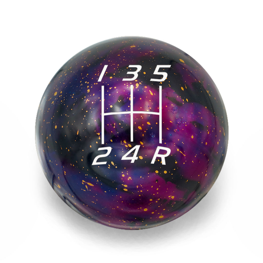 Billetworkz Cosmic Space Shift Knob - 5 Speed Velocity Engraving for Honda