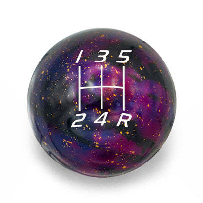 Billetworkz Cosmic Space Shift Knob - 5 Speed Velocity Engraving for Honda