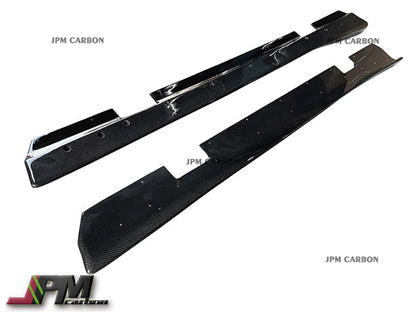 [JPMCarbon] VR Style Carbon Fiber Side Skirt Add-on Lips Fits For 2008-2016 Nissan R35 GT-R Only