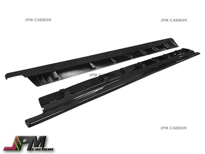 [JPMCarbon] DP Style Carbon Fiber Side Skirt Add-on Lips Fits For 2008-2016 Nissan R35 GT-R Only