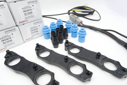 ASE 2JZ 1JZ Nissan R35 Coil Brackets BLACK