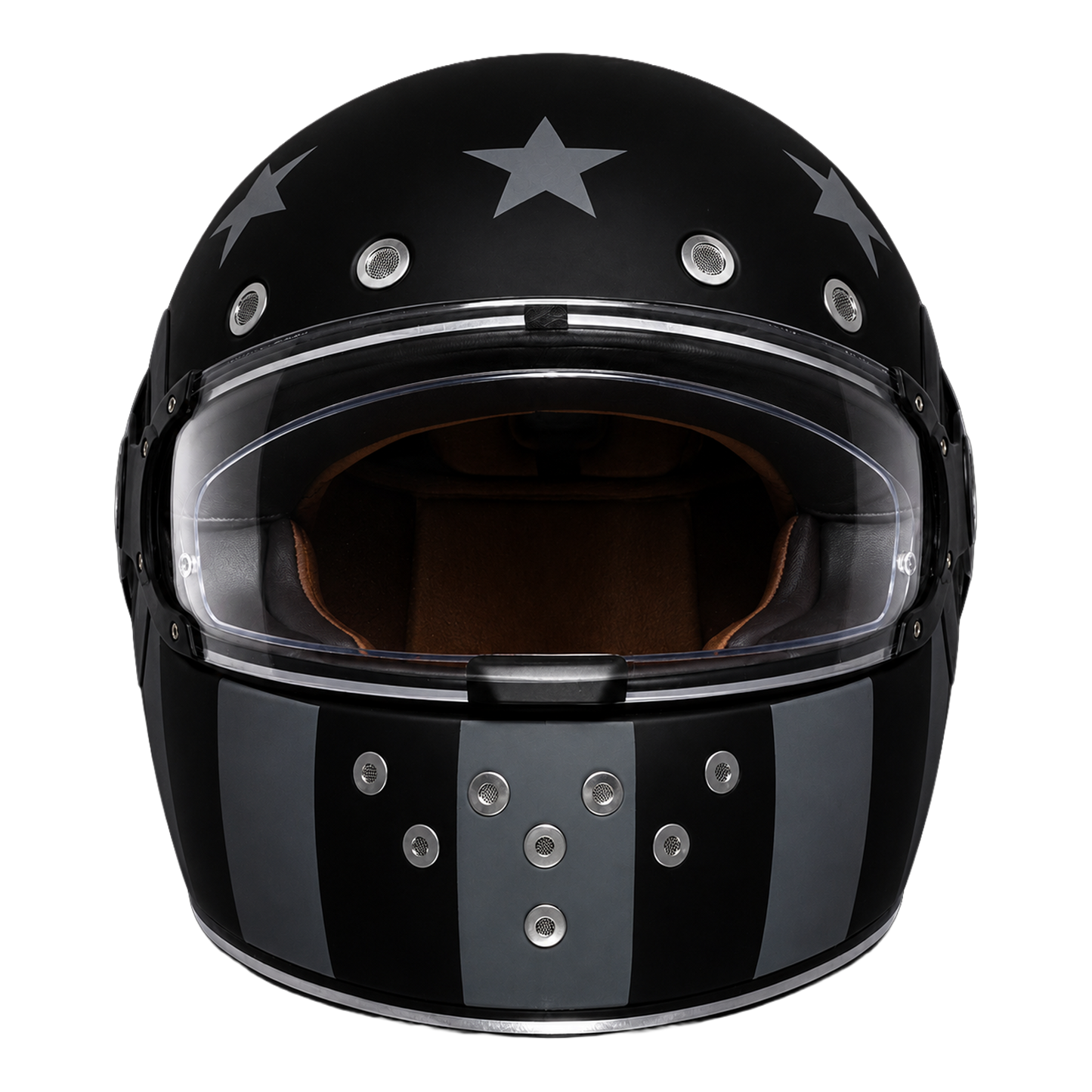 D.O.T. & ECE Daytona Retro Full Face Motorcycle Helmet: Vintage Style for Men, Women, & Youth - W/ Captain America Stealth