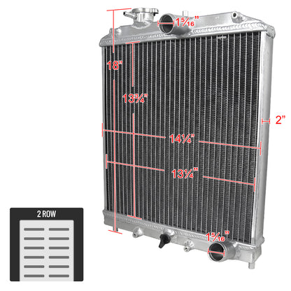 1992-2000 Honda Civic EG EK Del Sol S/Si Manual Transmission 2-Row Aluminum Performance Radiator