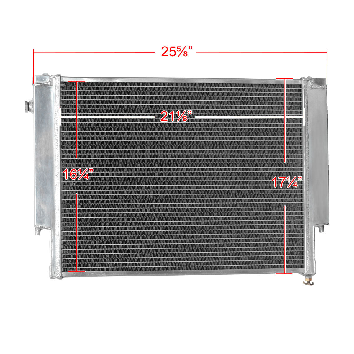 1992-1998 BMW E36 3 Series Manual Transmission  Aluminum 2-Row Performance Radiator