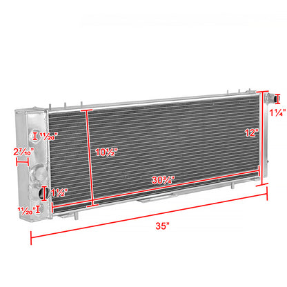 1984-1990 Jeep Cherokee/Wagoneer/Comanche 2.8L V6 Aluminum 3-Row Performance Radiator