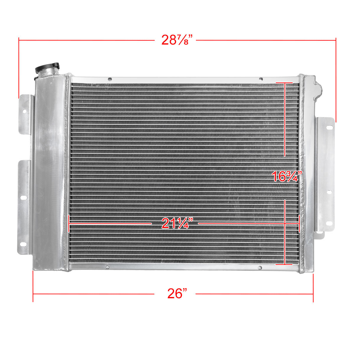 1967-1969 Chevrolet Camaro/ Pontiac Firebird V8 MT Aluminum 3-Row Performance Radiator