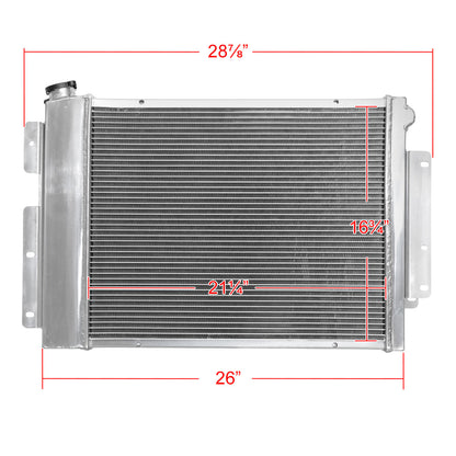 1967-1969 Chevrolet Camaro/ Pontiac Firebird V8 MT Aluminum 3-Row Performance Radiator