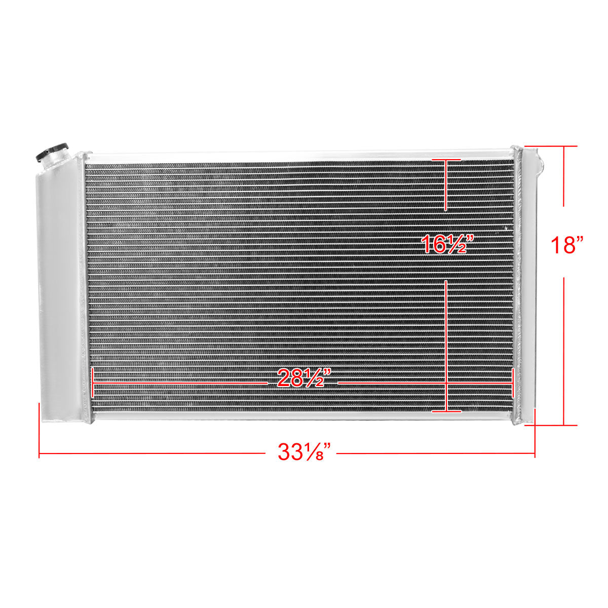1968-1977 Chevrolet Malibu/Monte Carlo/Impala/Caprice Aluminum 3-Row Performance Radiator