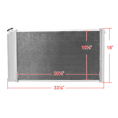 1968-1977 Chevrolet Malibu/Monte Carlo/Impala/Caprice Aluminum 3-Row Performance Radiator