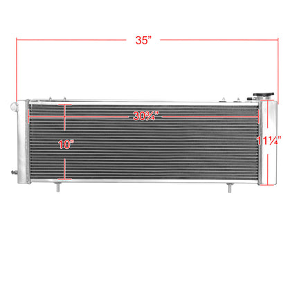 1991-2001 Jeep Cherokee/Comanche 2.5L/4.0L 3 Row Radiator with Fan Shroud