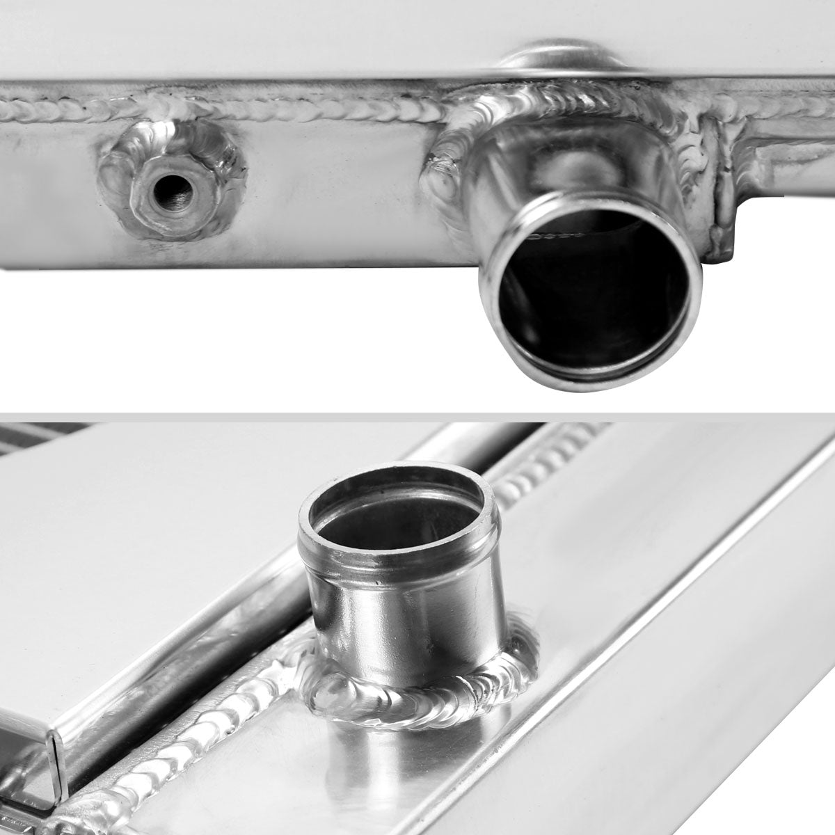 1967-1970 Ford Mustang/Fairlane/Ranchero Mercury Cougar 3-Row Radiator with Dual Fan Shroud Design