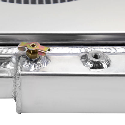 1967-1970 Ford Mustang/Fairlane/Ranchero Mercury Cougar 3-Row Radiator with Dual Fan Shroud Design