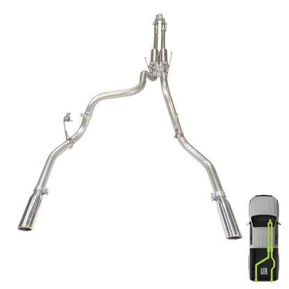 RAM, 2011-2026, 6.4L, Stainless - MPI Exhaust Cat-Back Dual Stainless Kits