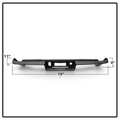 SPYDER xTune 14-18 Chevy 1500/GMC Sierra 1500 Rear Bumper Step Pad (RB-CS14-1500-SP) 9048777