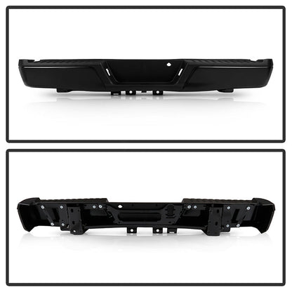 Spyder Styleside 15-20 Ford F150 w/o Parking Sensor Holes & Hitch - Rear Bumper (RB-FF15015-SET-BK) 9947681