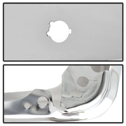 SPYDER XTune 17-19 Ford F250/ F350 Rear Left Bumper Cap End w/ Sensor Hole - Chrome RB-FF25017-BEWS-L 9048999
