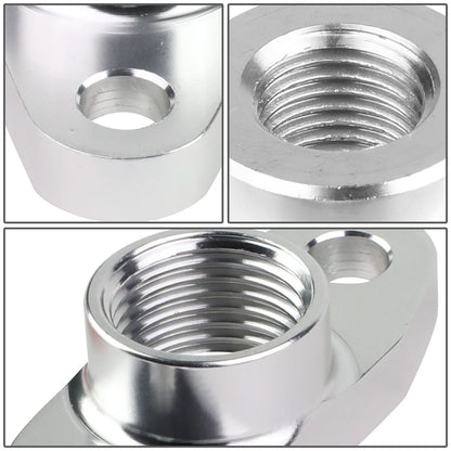 Oil Drain Line Flange Kit with Gasket and Bolts 10 AN Fitting