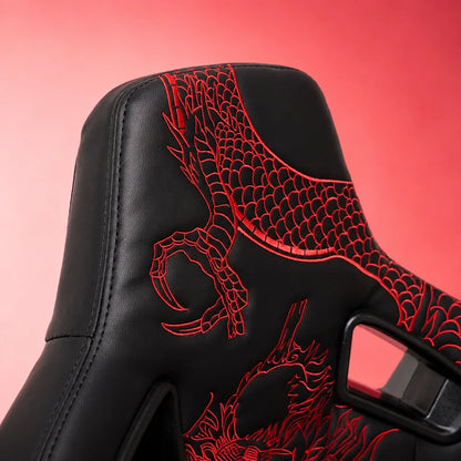 BULL BOOST Ryujin Collection Red Dragon Reclinable Racing Seats – Pair