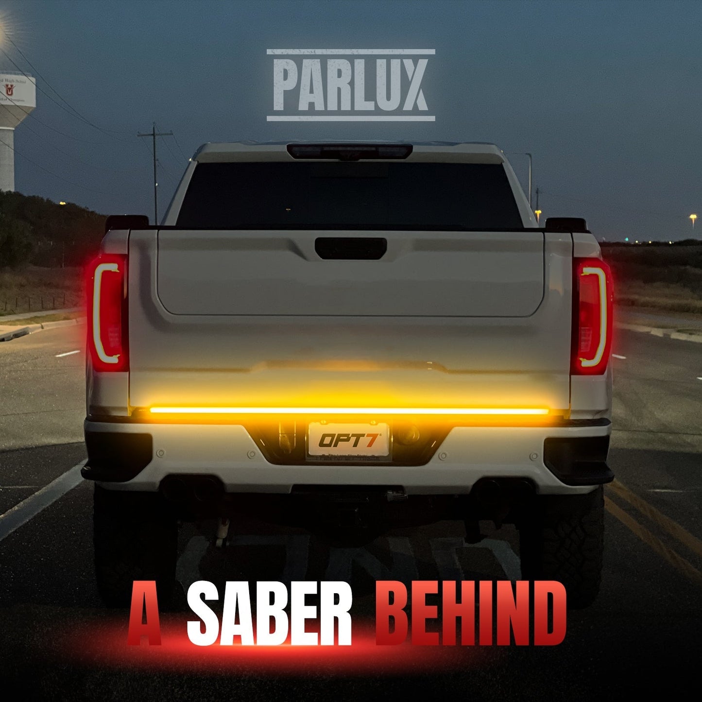 OPT7 Redline Parlux Triple Tailgate Light Bar 60" Bundle for Ford F150 18-20 Easy Connect Harness