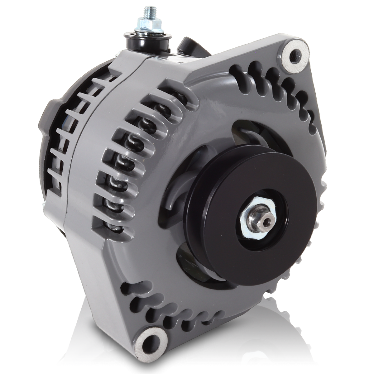 Mechman 170 Amp Reverse Rotation Marine Alternator Ski / Wake Boats 12SI - V-Belt Pulley