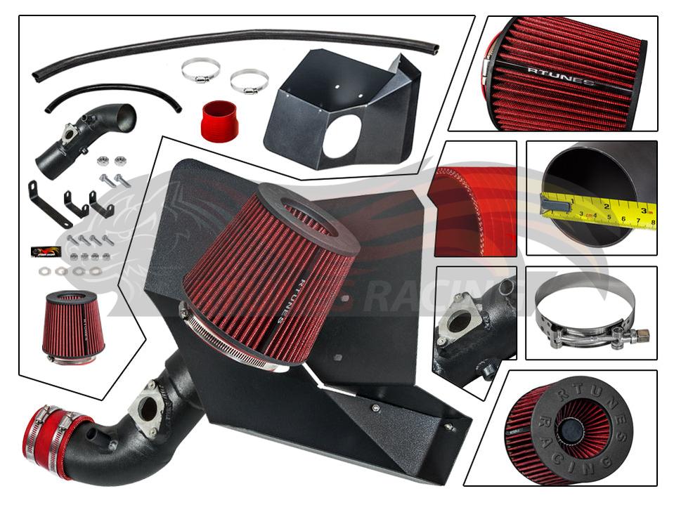 Heat Shield Air Intake Kit For 2009-2017 Toyota Corolla, 2016-2017 Scion im 1.8L | RHI-TY-03BK