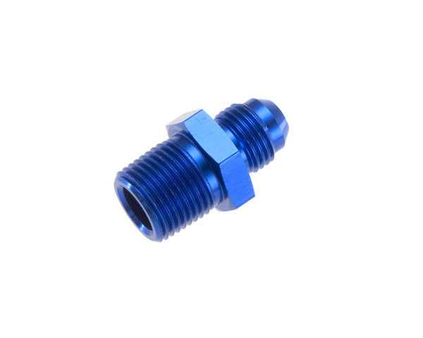 8AN STR Male Adapter 3/4in NPT Male Blue