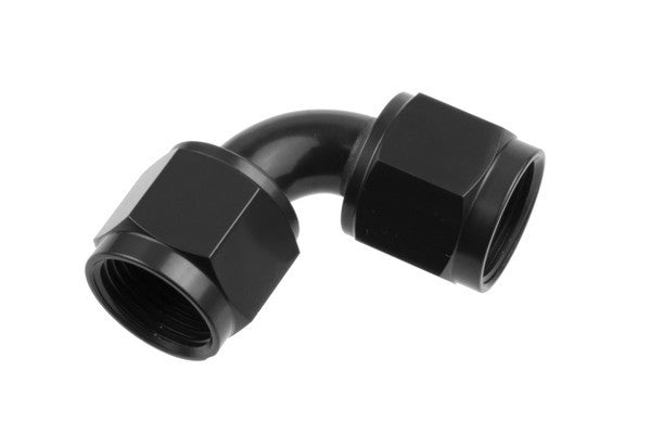 16AN FM to 16AN FM Swivel Coupler 90Deg BLK
