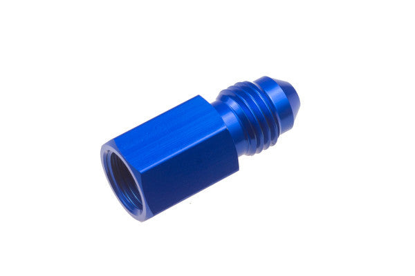 4AN Male to 1/8in NPT FM Gauge Adapter STR Blue