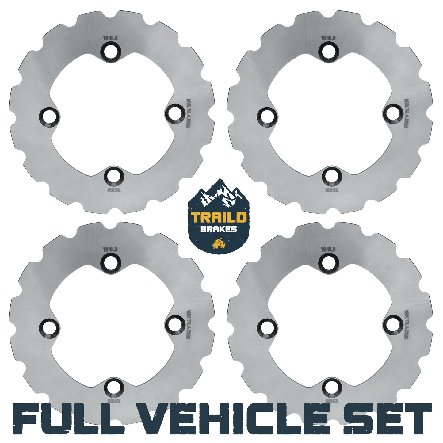 Polaris RZR 900/Trail 900/S4 900/4 900/S 900/S 1000/Trail S 1000 2014-2026 Ridge Rider Disc Brake Rotor Kit