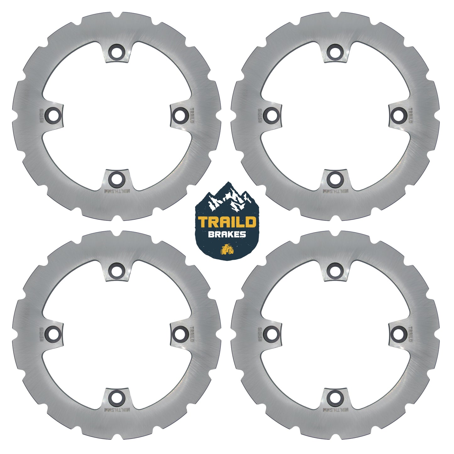 Kawasaki KRX/KRX4 1000 2020-2026 Ridge Rider Disc Brake Rotor Kit
