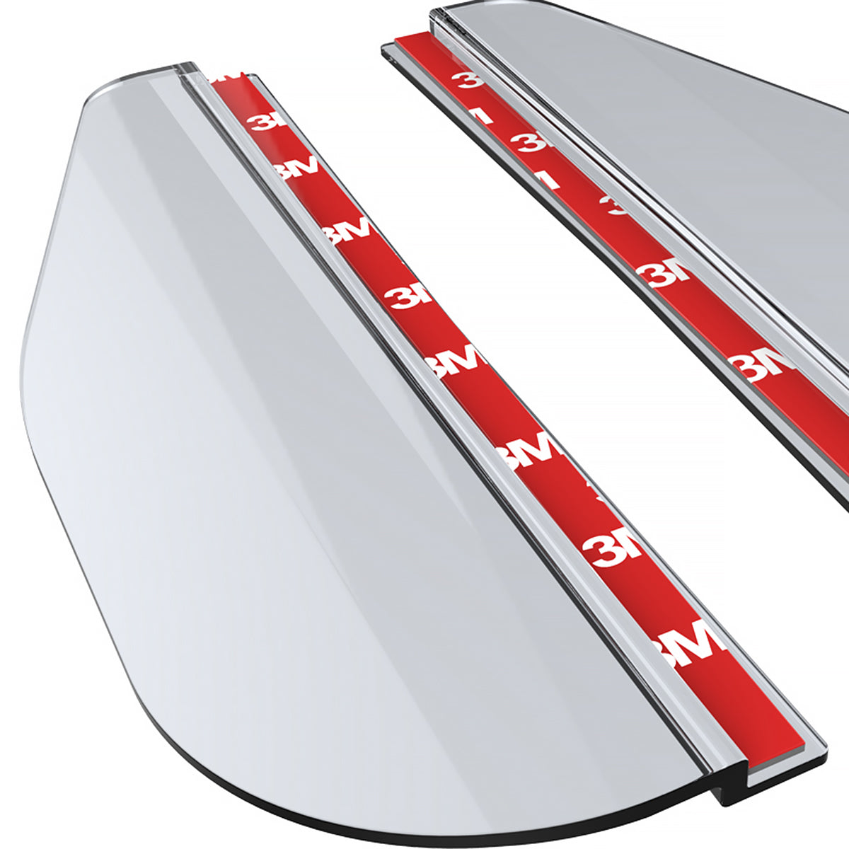 Universal Clear PVC Plastic Side Mirror Visors - 2PC