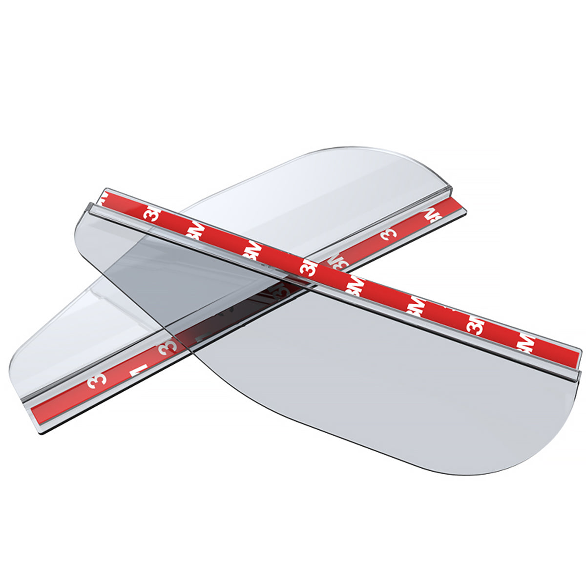 Universal Clear PVC Plastic Side Mirror Visors - 2PC